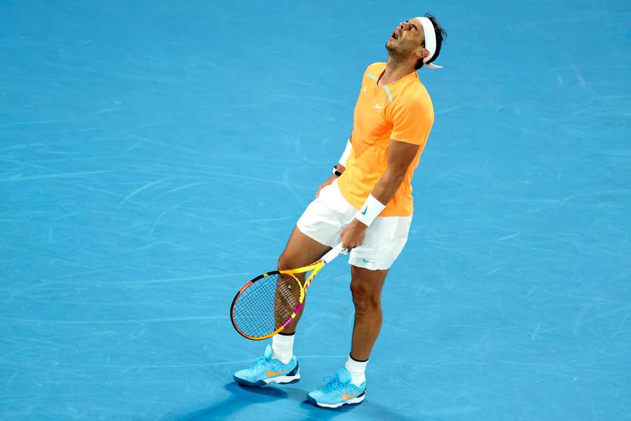 Nadal, durante su último partido en el Abierto de Australia.