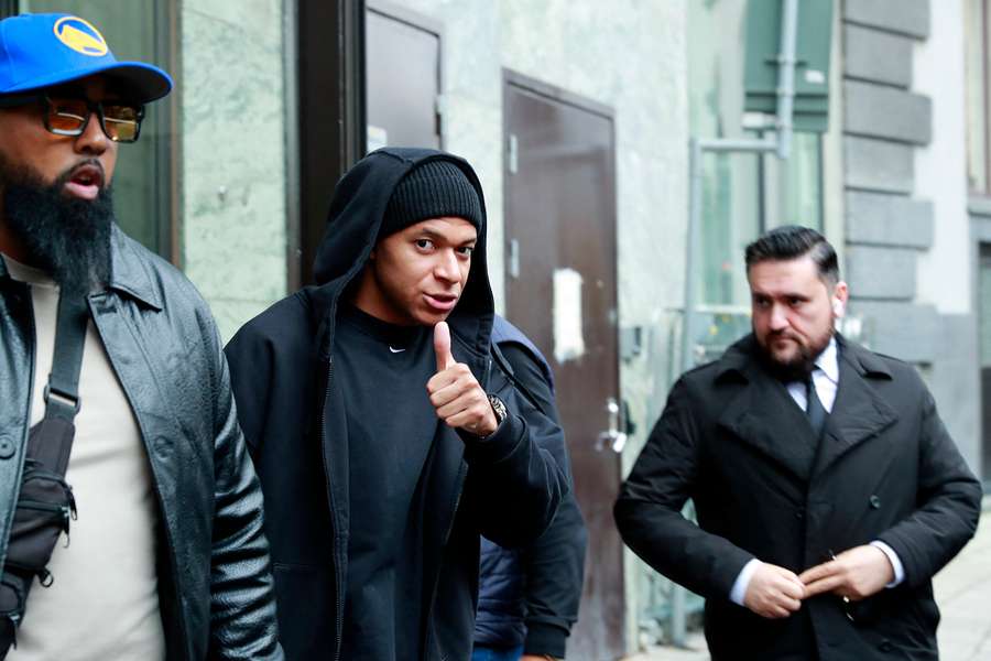 Mbappé na sua partida de Estocolmo em outubro