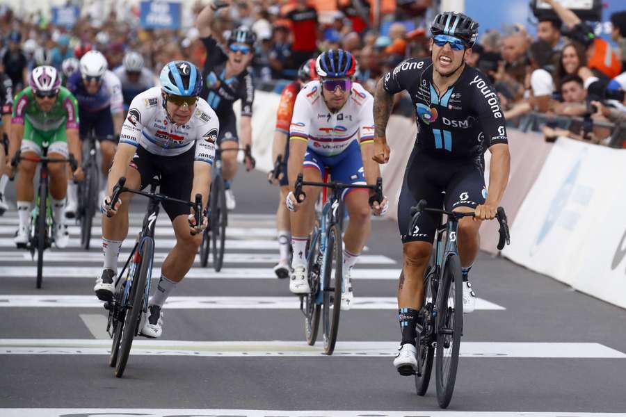 Sam Welsford won eerder dit jaar ook een etappe in de Vuelta a San Juan