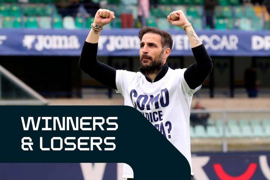 Cesc Fabregas jubelt über die Qualifikation von Como für den europäischen Wettbewerb