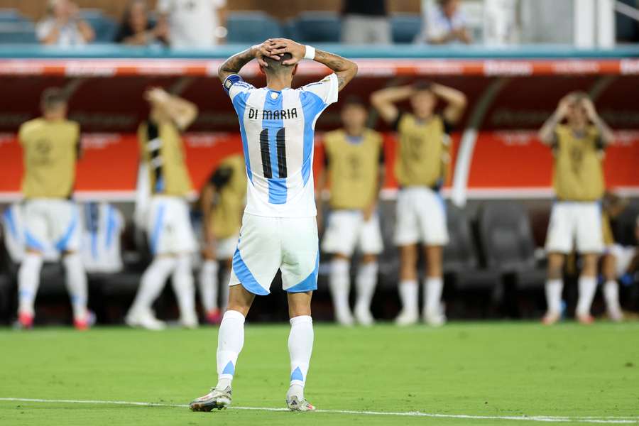 Di Maria avec l'Argentine à la Copa América.