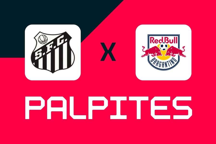 Santos é o favorito nas casas de apostas para este duelo com o Bragantino