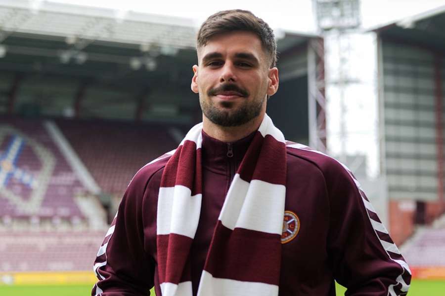 Claudio Braga signed for Hearts before the 2025/2026 season