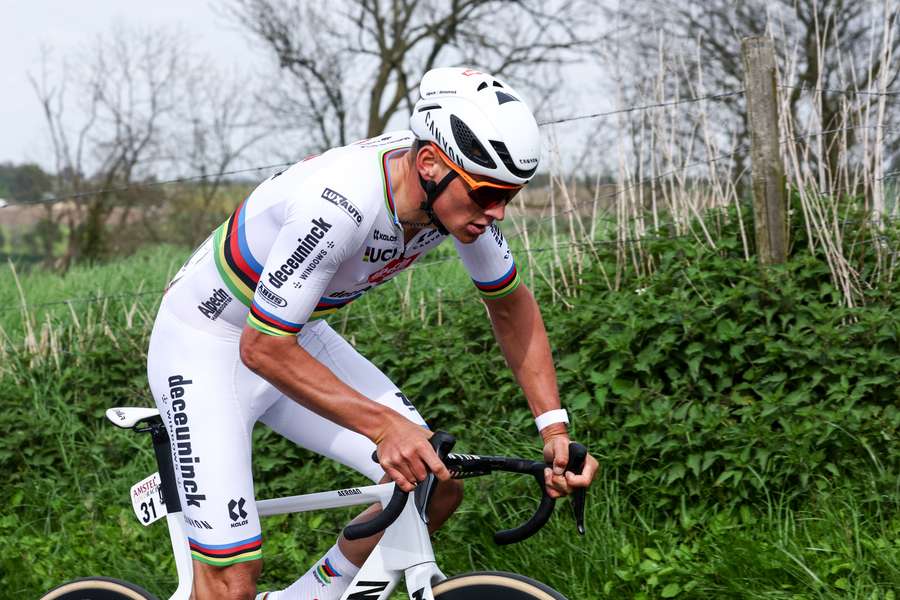 Mathieu van der Poel op de Keutenberg tijdens de Amstel Gold Race