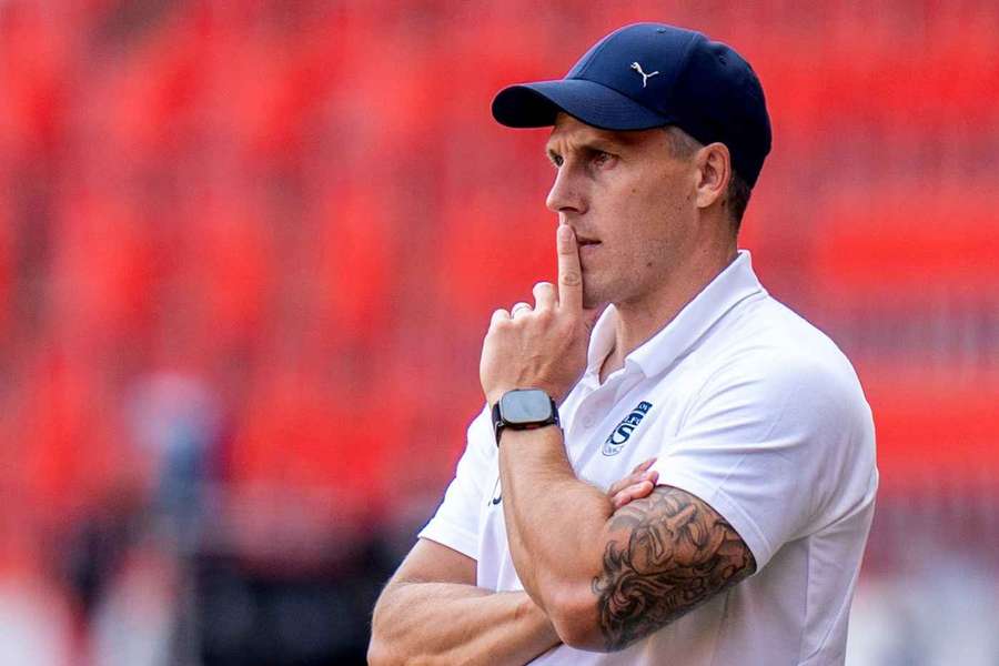 Trenér Slovácka Jan Jelínek.