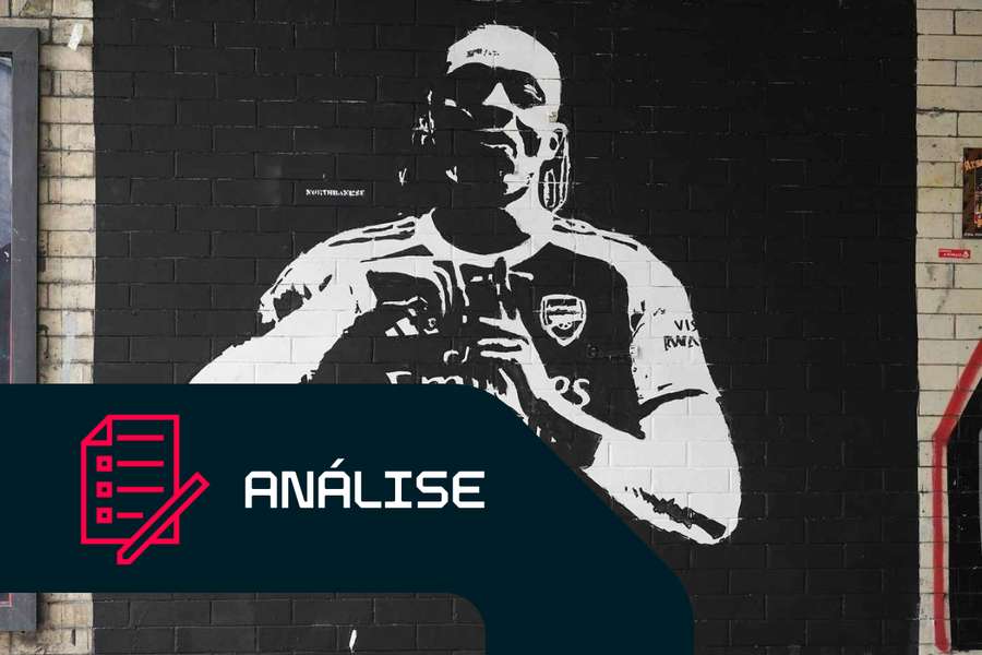 Já foi colocado um mural de Eze perto do Estádio Emirates