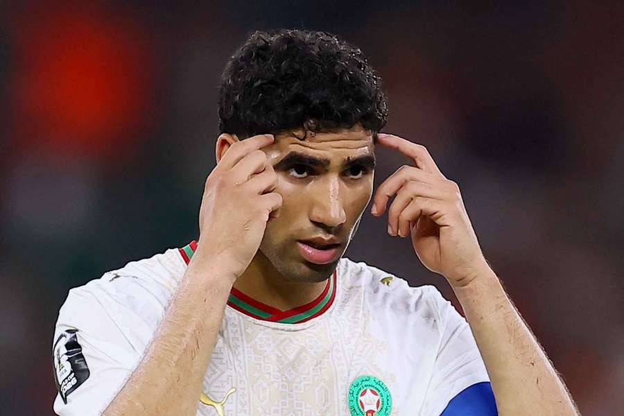 Achraf Hakimi contre les Pays-Bas.