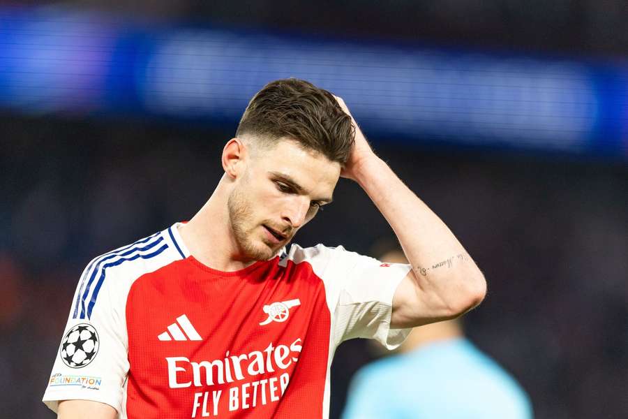 Arsenal's European chances threatened as Arteta says Rice "couldn’t even train" this week
