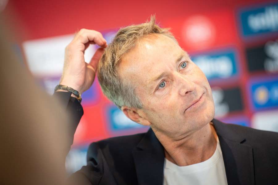 Kasper Hjulmand while he was coach of the Danish national team