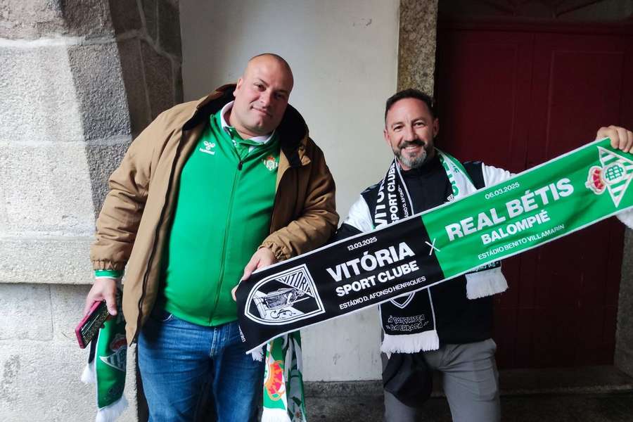 Adeptos do Betis em Guimarães Adeptos do Betis em Guimarães