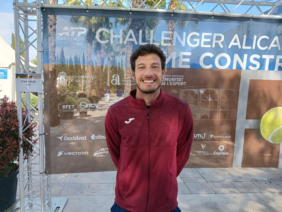 Pablo Carreño, en el Club de Tenis Montemar de Alicante