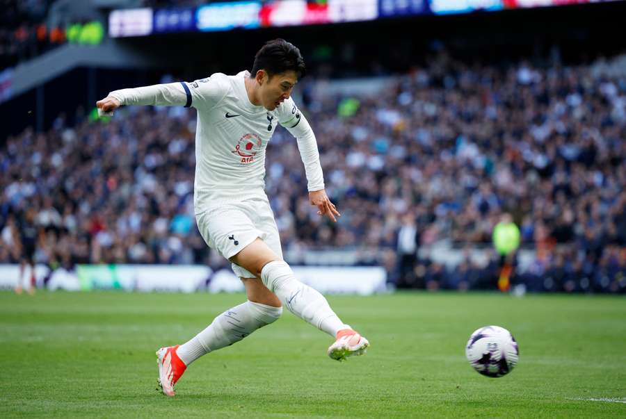 Son Hueng-Min a marcat sâmbătă golul victoriei lui Tottenham împotriva lui Luton
