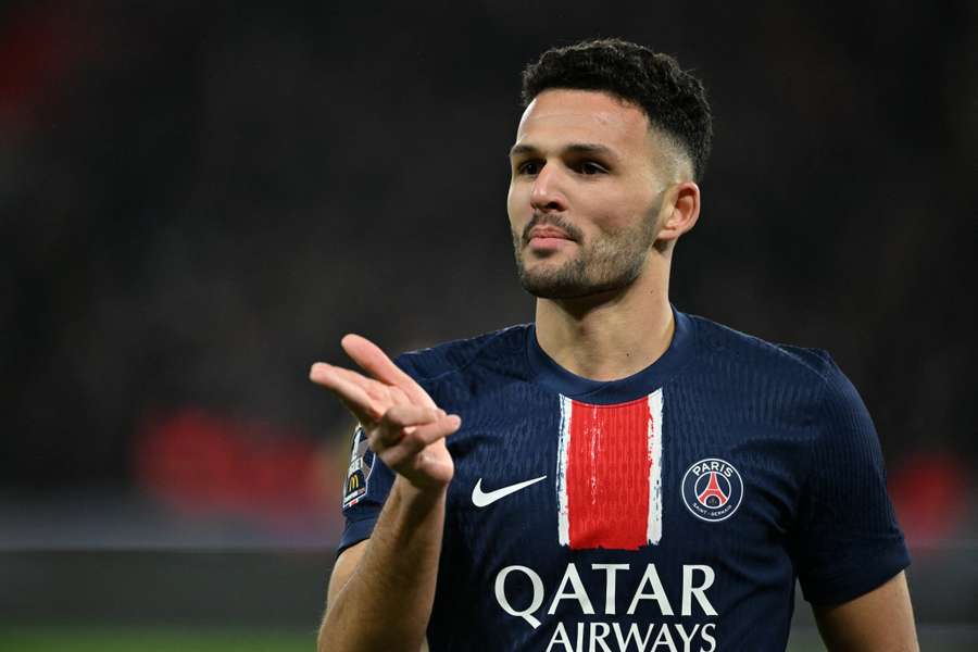 Gonçalo Ramos, en el último encuentro del PSG.