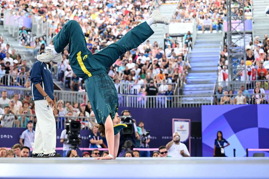 Raygun in action during the Paris Games