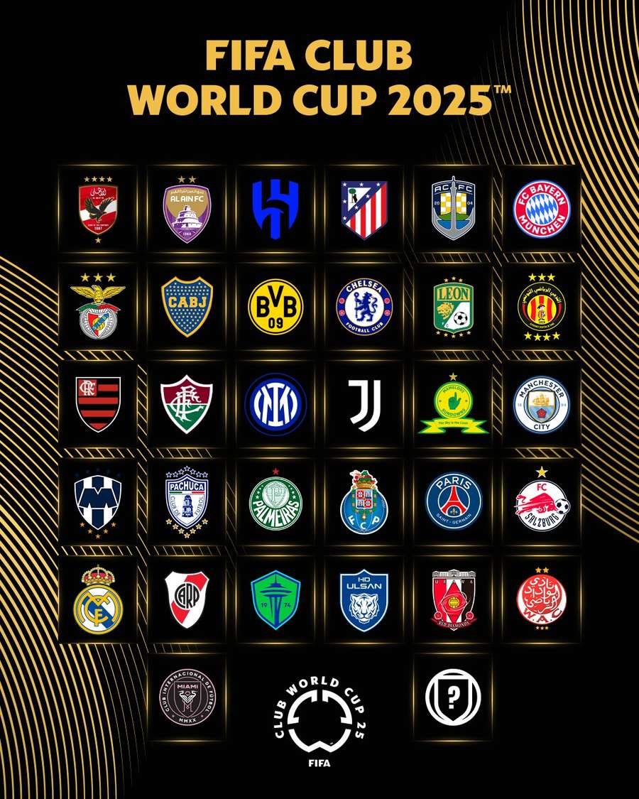 Os classificados para o Mundial de Clubes 2025