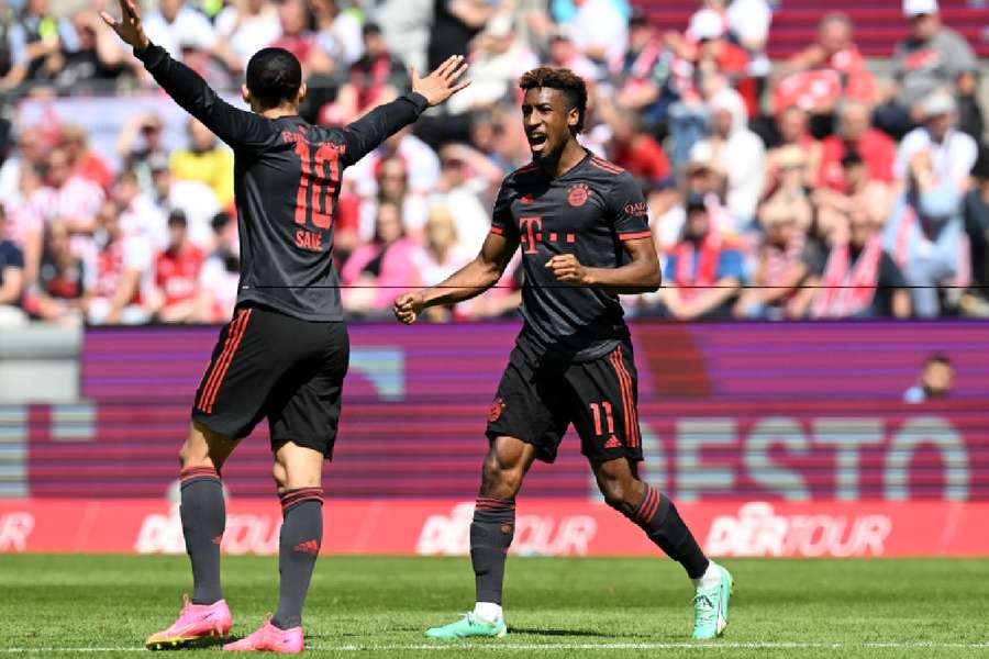 Bayern celebrate their early goal