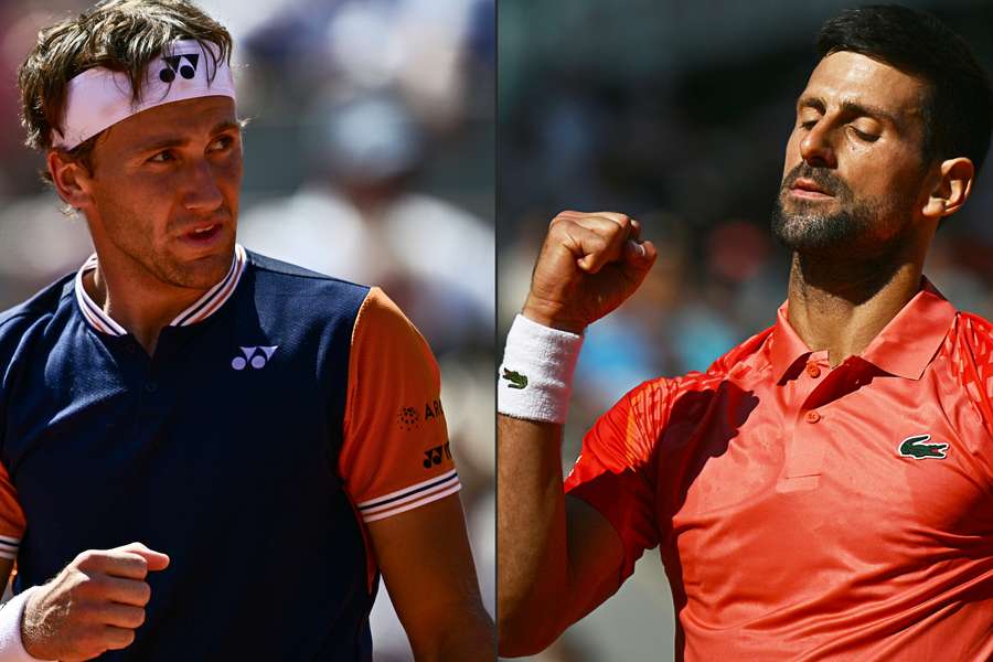 Ruud e Djokovic se enfrentam na final de Roland Garros
