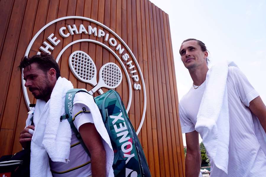 Stan Wawrinka (l.) und Alexander Zverev (r.) bereiten sich auf Wimbledon 2024 vor.
