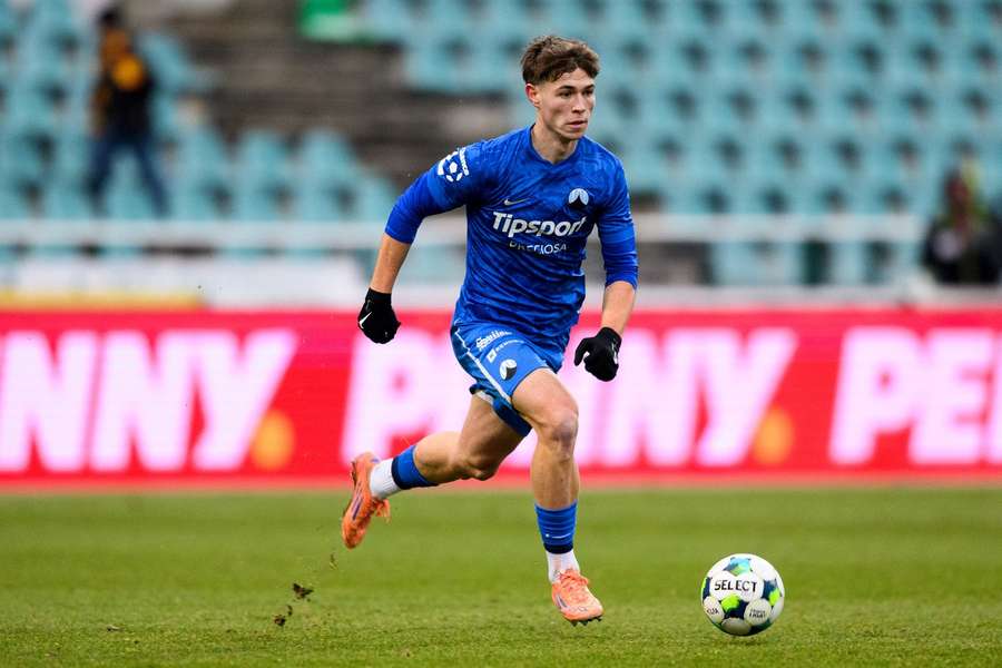 Ermin Mahmic dal jediný gól Slovanu. 