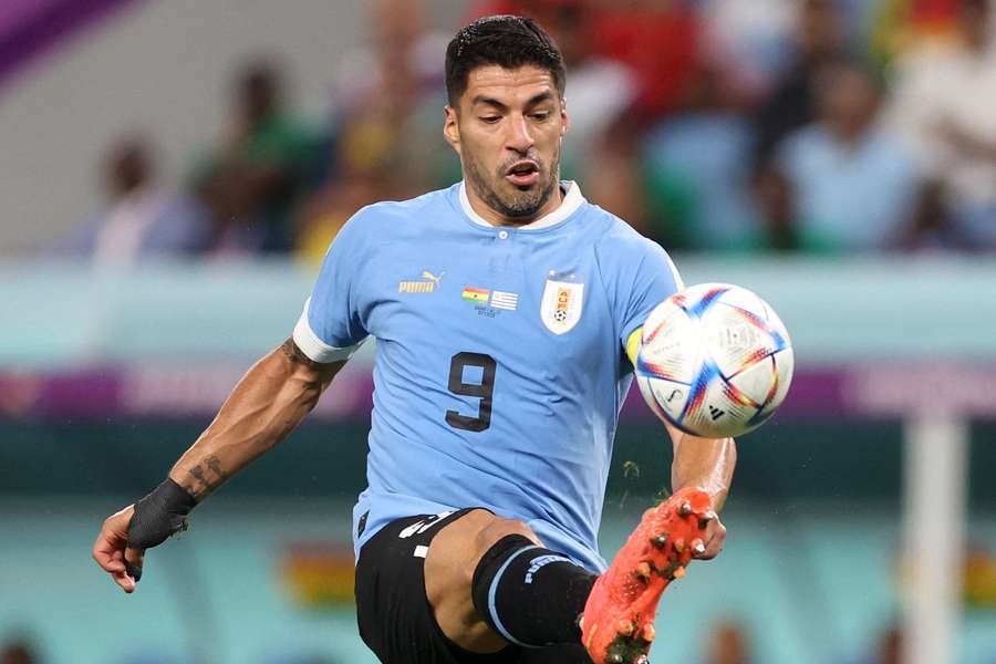 Luis Suarez in action during the World Cup
