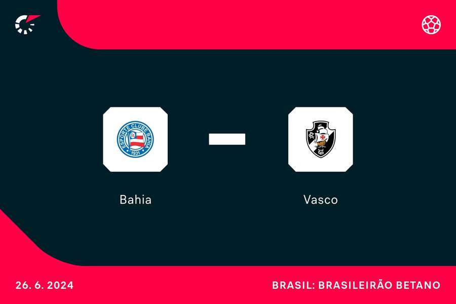 Bahia e Vasco vivem momentos distintos na Série A