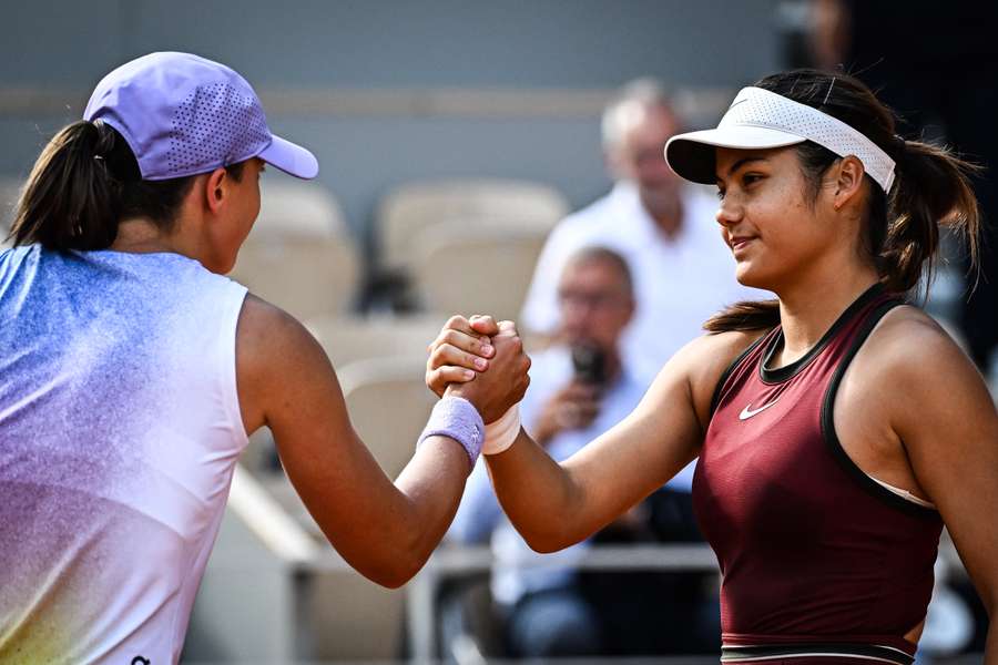Emma Raducanu's run at the French Open was ended by Iga Swiatek