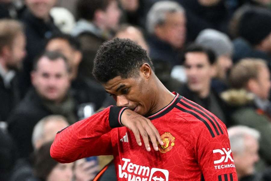 Rashford est sorti sur carton rouge avant la mi-temps contre Copenhague mercredi.