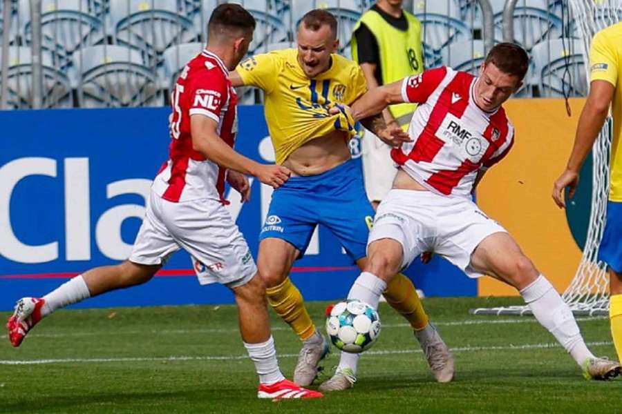 Opava zahrávala proti Žižkovu v nastavení první půle.
