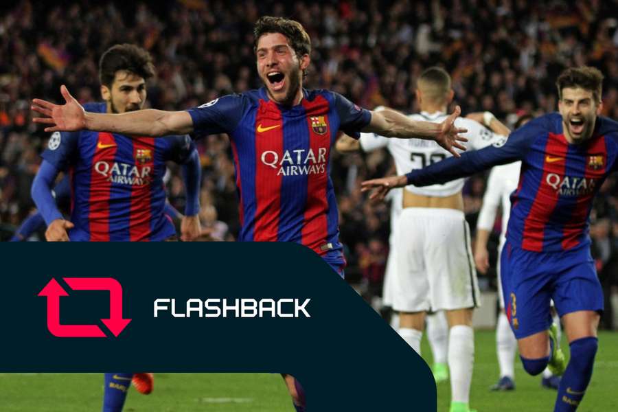 Sergi Roberto celebra o golo mais importante da sua carreira
