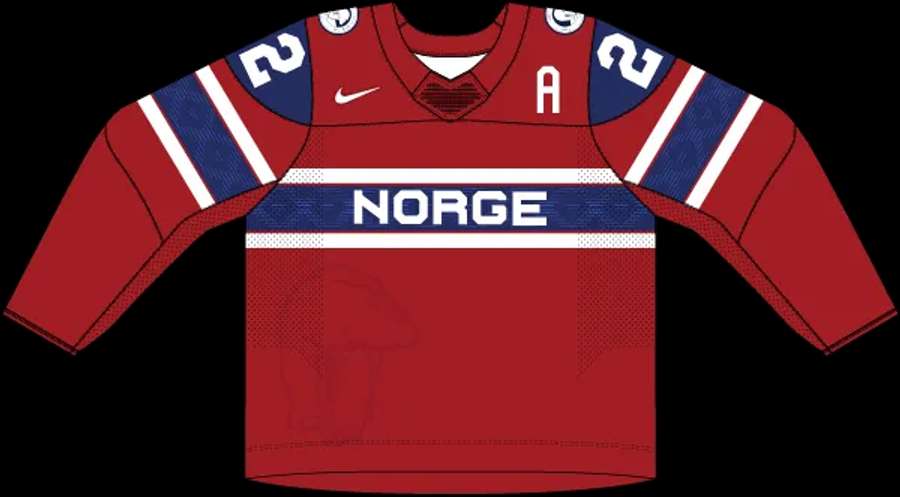 Červený dres Norska.