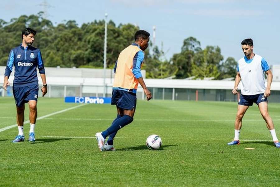 Vítor Bruno no treino do FC Porto