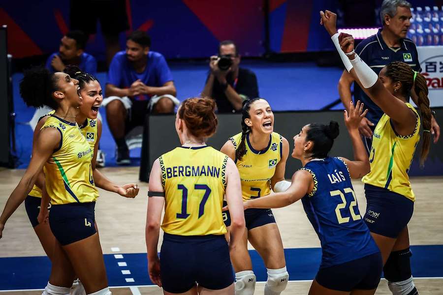 O Brasil fez mais uma boa partida no começo de VNL