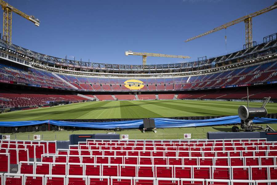 Das Spotify Camp Nou ist weiter in Bau.
