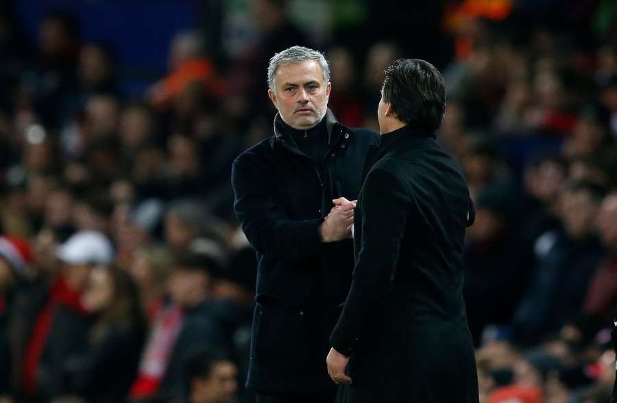 Vincenzo Montella și Jose Mourinho