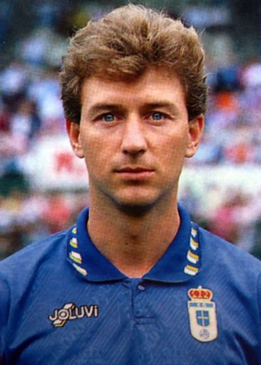 Antonio Rivas, como jugador en el Oviedo Antonio Rivas, como jugador en el Oviedo