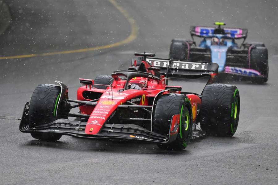 El Ferrari de Charles Leclerc en Mónaco