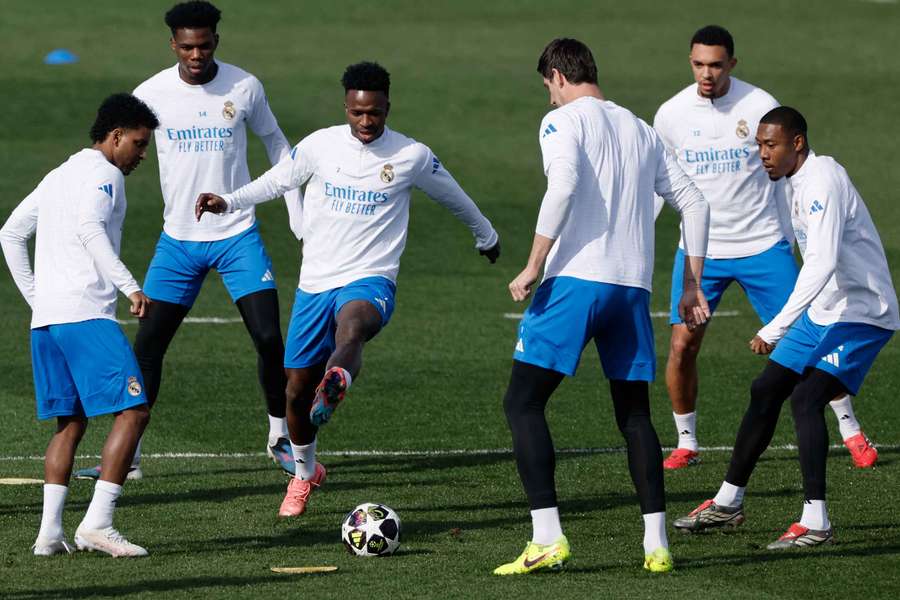 Vini no treino do Real Madrid Vini no treino do Real Madrid
