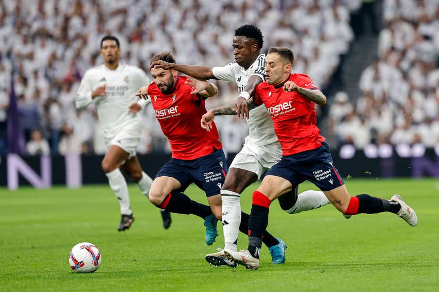 Vinicius, en el partido de ida ante Osasuna
