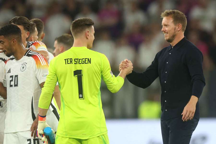 Nagelsmann důvěřuje Ter Stegenovi. Nagelsmann důvěřuje Ter Stegenovi.