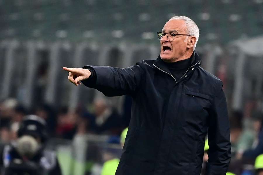Claudio Ranieri durante Milan-Roma