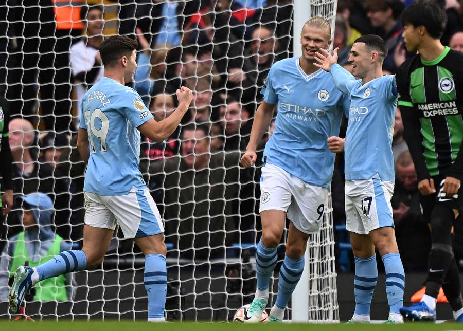 Álvarez abriu o placar para o Manchester City