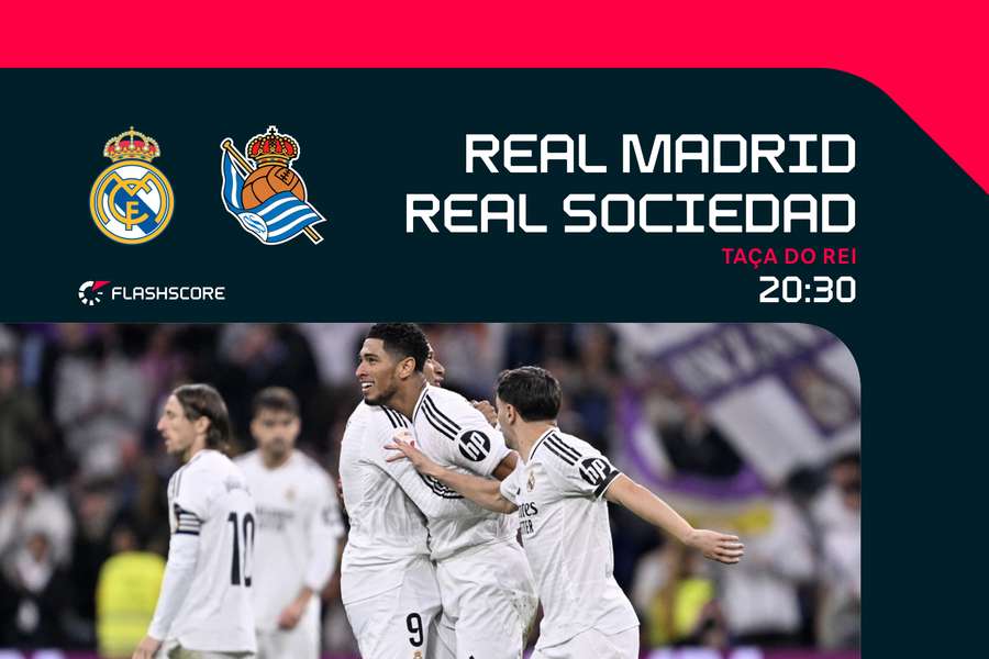 Real Madrid recebe Real Sociedad no Bernabéu