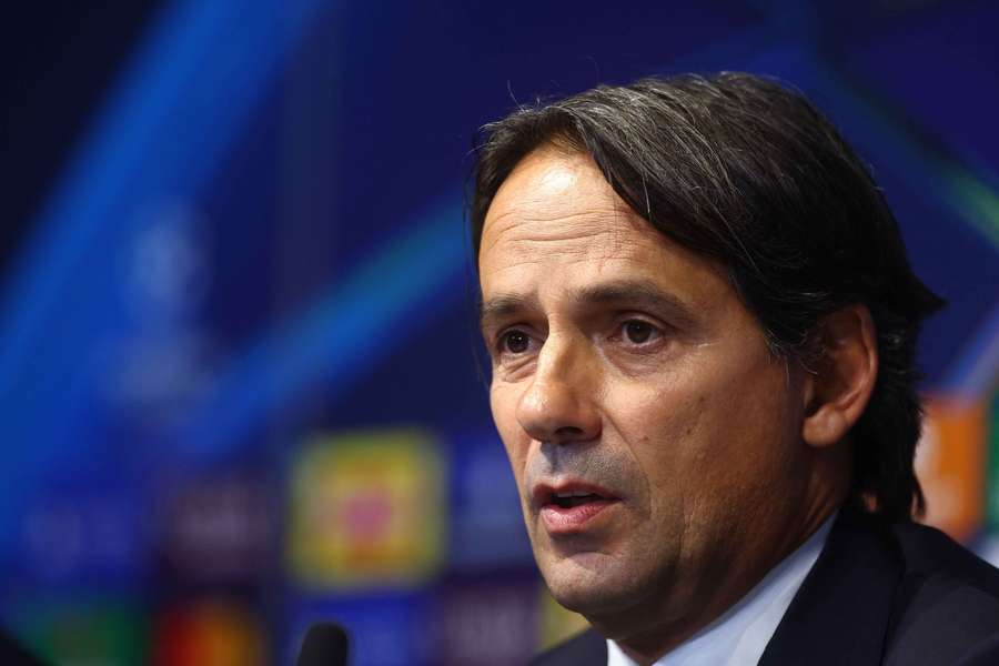 Simone Inzaghi in a press conference