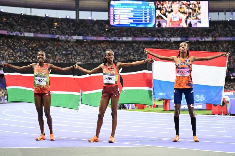 La keniana Chebet, campeona de los 5.000 metros.