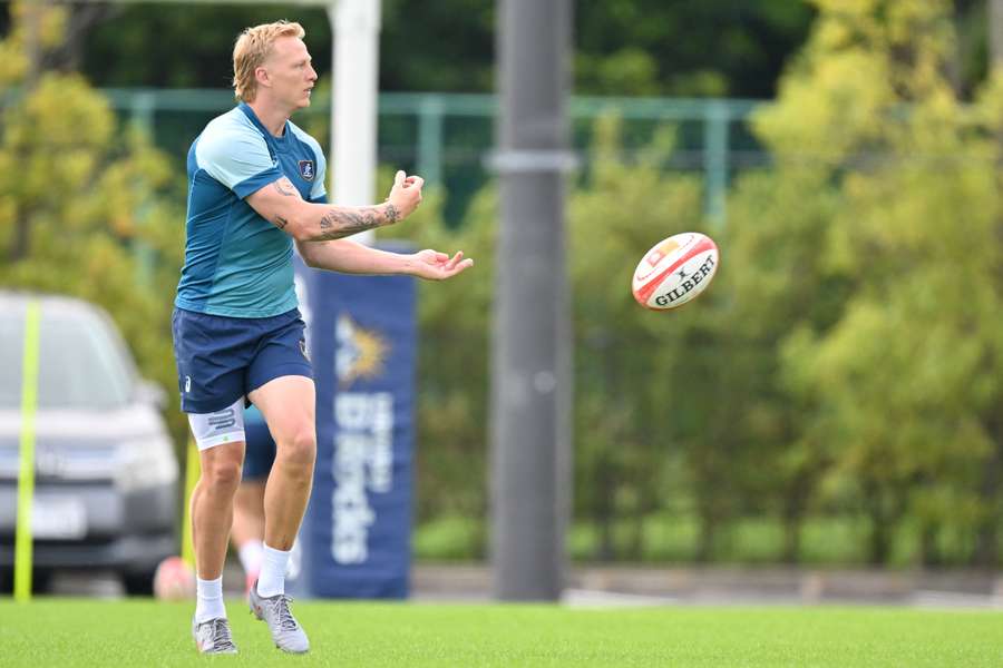 Former Gold Coast Titan Carter Gordon in action at a Wallabies training session. Former Gold Coast Titan Carter Gordon in action at a Wallabies training session.