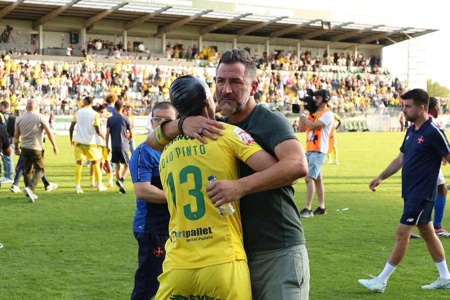 Carlos Carneiro no último jogo da temporada do Paços