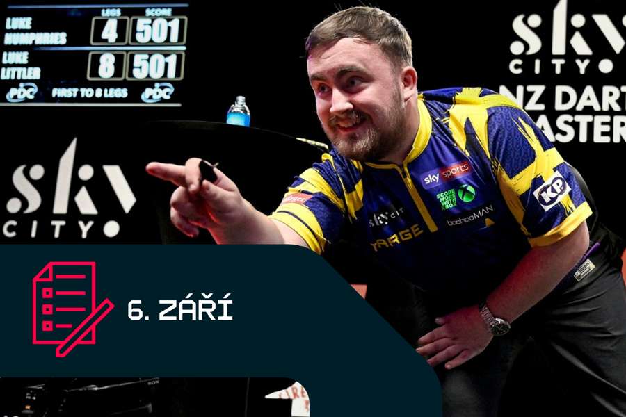 Luke Littler se na Czech Darts Open utká s Cameronem Menziesem.