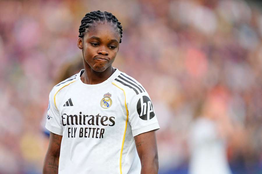 Linda Caicedo, en un partido del Madrid