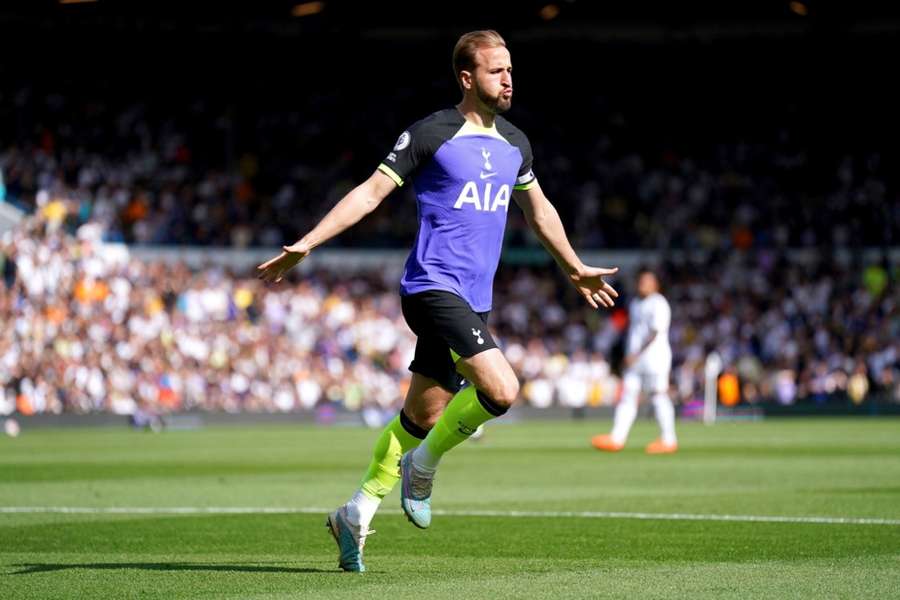 Kane festeja un gol con el Tottenham 