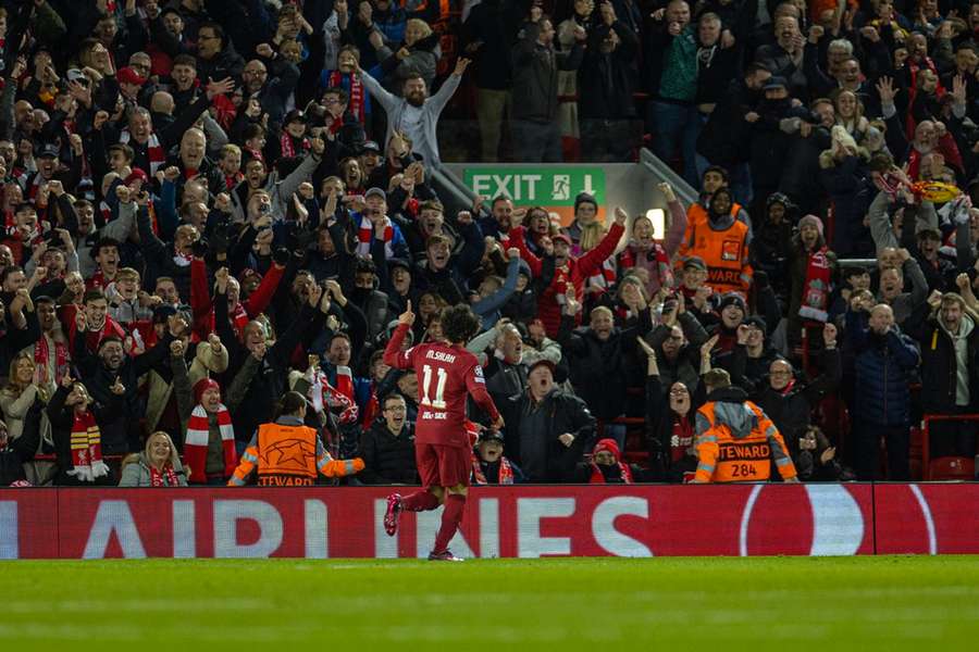 O egípcio continua fazendo história em Anfield